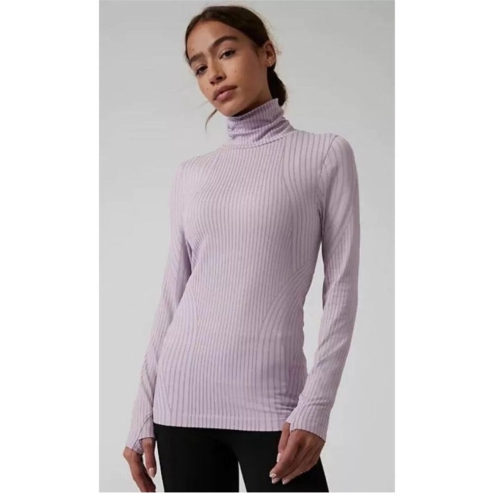 NWT Athleta Flurry Endeavor Turtleneck Sweater in Shasta Purple